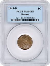 pcgs certified 1943 d bronze cent sold for 1 7 million