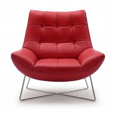 Shop Medici Tufted Leather Modern Accent Chair And Other Modern And Contemporary Home And Off Leather Lounge Chair Modern Occasional Chairs Modern Accent Chair