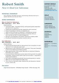 Car salesman job description, free pdf sample: Car Salesman Resume Samples Qwikresume