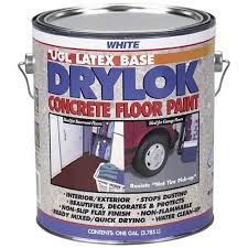 Drylok 21213 Concrete Floor Paint White 1 Gal Painted Concrete Floors Painted Floors Concrete Floors