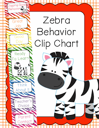 Behavior Clip Chart Behavior Management Zebra Zebra Print