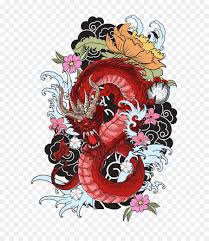 Tattoo Colouring Book Dragon Drawing Red Dragon Unlimited Download Kisspng Com Tattoo Coloring Book Dragon Tattoo Colour Japanese Tattoo Art