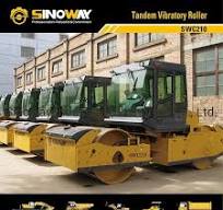 Road Building Machinery 12 Ton Tandem Vibratory Roller with Cummins Engine and Vibration Double Drum