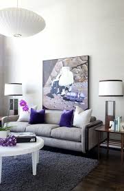 Grey Sofa Modern Living Room Purple Accents Purple Living Room Living Room Grey Grey Furniture Living Room