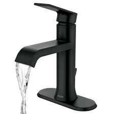 Amid hundreds of the best single handle bathroom faucet, you may feel overwhelmed. Moen Genta Single Hole Single Handle Bathroom Faucet In Matte Black 84760bl The Home Depot