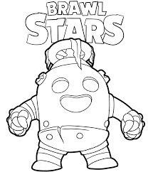 Spike Brawl Stars Para Colorear