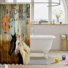 Black And White Horse Shower Nbsp