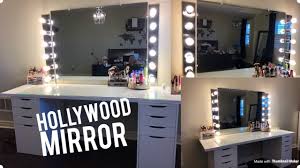 The hollywood classic xl vanity mirror is a modern, glamorous and luxurious statement piece for makeup lovers or salon owners looking to revamp their vanity space. D I Y Vanity Mirror With Lights Hollywood Mirror Easy Youtube