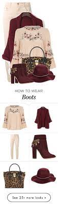 Matching Hat Ankle Boots By Pretty Fashion Designs On Polyvore Featuring Closed Withchic River Island Michae Clothes Design Purple Outfits Fashion