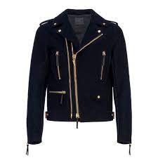 Giuseppe Zanotti Dark Blue Velvet Jacket Denzel Modesens Blue Jacket Men Jackets Biker Jacket Men