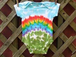 Tie Dye Baby Onesie Rainbow Bliss Sizes Newborn 6 12 18 24 Month Made To Order In 2021 Diy Tie Dye Designs Tie Dye Tie Dye Party