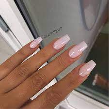 Acrylic nail designs with flowers look stunning as the one shown below. Matte Light Pink Acrylic Nails Matte