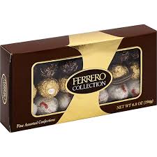 Температура хранения, мин °c 15. Ferrero Collection Fine Assorted Confections Ferrero Rondnoir Ferrero Rocher And Raffaello Confections Packaged Candy Donelan S Supermarkets