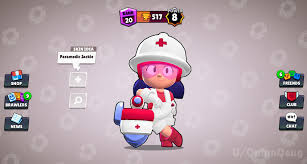 Динозавр дэрилл (идея скина дэрилла). Paramedic Jackie Skin Idea Brawlstars