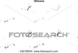 Affordable and search from millions of royalty free images, photos and vectors. Okinawa Blank Outline Map Set Clipart K32195044 Fotosearch