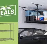 4-Shelf Metal Industrial Duty Freestanding Garage Storage Shelving Unit in  Black (77 in. W x 72 in. H x 24 in. D)