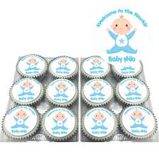 Cupcake designs for a boy baby shower. Baby Shower Boy Cupcakes Eatyourphoto