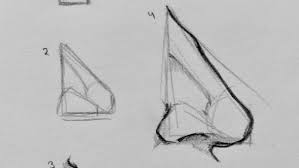 Draw a big circle, then a smaller, overlapping circle to the right of the big one. How To Draw Comic Style Noses Male And Female Robert Marzullo Skillshare