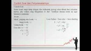 Masalah ini digunakan untuk menyelesaikan masalah diferensiasi yang berkebalikan. Soal Dan Penyelesaian Aplikasi Turunan Fungsi Part 2 Youtube