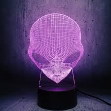 From £5.00 rrp £12.00 | save £7.00. Alien Head 3d Lamp Led Lighting Illusion Cool Boy Bedroom Decor Table Night Light Kids Gift Lava Display Teenager Room Decor Buy Night Light For Children Kids Bedroom Bed Side Desk