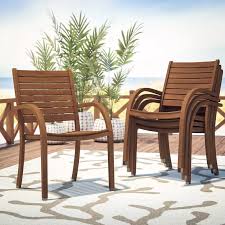 Frye Stacking Patio Dining Chair In 2020 Wooden Patio Chairs Patio Dining Outdoor Dining Chairs