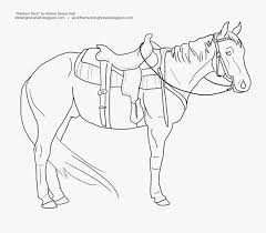 We have 100 horse coloring pages here. Western Drawing Color Horse With Western Saddle Coloring Pages Free Transparent Clipart Clipartkey