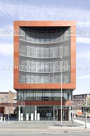 Im münsteraner gewerbegebiet und verwaltungsviertel zentrum nord liegt der bankshop der genossenschaftlichen. Psd Bank Munster Architektur Bildarchiv