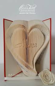 Meist benötigst du nur ein einziges blatt papier. Orimoto Kirimoto Buch Herz Mama Kirimoto Orimoto Schachtner Meissner Bookfolding Buchfalten Bucher Falten Hochzeit Bucher Falten Bucher Falten Anleitung