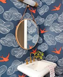 It is very popular to decorate the background of mac, windows, desktop or android device. Pattern Stories Powder Room Wallpaper Powder Room Decor Room Wallpaper
