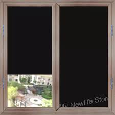 Blackout Anti Uv Window Film Glass Sticker Static Cling Window Tint 100 Light Blocking Glass Film For Privacy Heat Insulation Decorative Films Aliexpress