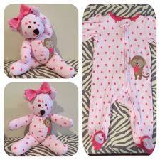 Awesome Idea For A Keepsake Memory Bears Pattern Keepsake Bear Baby Crafts
