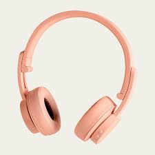 Download Premium Illustration Of Pastel Pink Wireless Headphone Mockup On White Wireless Headphones Wireless Headphones Gray Background