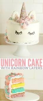 To draw the horn, begin by extending a straight line from the head. Unicorn Cake With Rainbow Layers Frugal Mom Eh