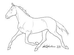 Standardbred Lineart By Kholran On Deviantart Horse Drawings Horse Sketch Horse Art