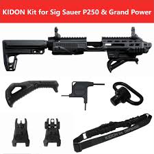This gun is not a toy. Kidon Imi Defense Innovative Pistol To Carbine Platform For Sig Sauer P250 P320 And Grand Power Yrsinc