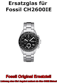 A 44mm steel quartz chronograph. Ersatzglas Fur Fossil Uhr Decker Ch2600ie Original Uhrenglas Uhrenrudloff