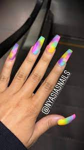 Best Nails Designs Acrylicnailsdesigns Rainbow Nail Art Designs Coffin Shape Nails Rainbow Nail Art