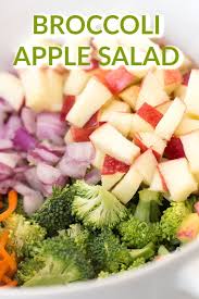 Broccoli Apple Salad Recipe Recipe Delicious Vegetables Apple Salad Recipes Apple Salad