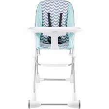 Evenflo Symmetry Flat Fold High Chair Spearmint Spree Walmart Com Walmart Com