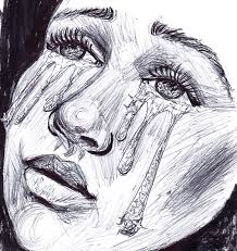 Day 4 MURKY A5 ball point pen and grey brush pen