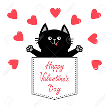 I've seen several dates suggested for the actual day, but everyone agrees it's in may, so i decided this would make a great theme for our contest this month! Happy Valentines Day Cat In Pink Pocket Red Heart Love Card Royalty Free Cliparts Vectors And Stock Illustration Image 114912511