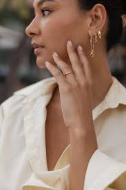 Thin Polished Gold Wedding Ring for Women, Mens Rings 2mm Gold Band