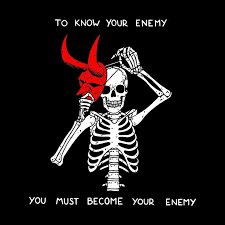 Become Your Enemy In 2020 Satanic Art Skeleton Drawings Skeleton Art