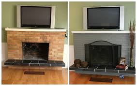 We painted our living room walls in martha stewart's stone (no longer available) and it looks very nice. The Best Paint Colours To Update A Brick Fireplace Kylie M Interiors