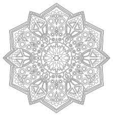 Geometric design color by number printables. Complex Geometric Mandala Coloring Pages Novocom Top