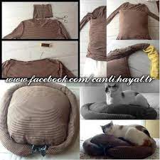 pratik kedi yatagi yapimi diy cat bed cat bed cat diy