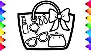 Our 2nd drop will be available in the … Glitter Handbag Drawing And Coloring For Kids Toddlers How To Draw Coloring For Kids Coloring Pages For Kids Printable Coloring Book