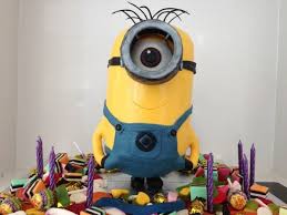 Minions make a fabulous theme for children's birthday parties for boys and girls and delight everyone from toddlers to grandparents another wonderful design from hot mama's cakes features three minions on top on a single tier circular cake decorated with minion goggles. Howtocookthat Cakes Dessert Chocolate Despicable Me 2 3d Minion Cake Decorating Tutorial Howtocookthat Cakes Dessert Chocolate