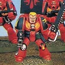 Feeling nostalgic so I kitbashed a Space Marine Sergeant to try replicate  the pose from the 2nd Edition monopose tactical marine sergeant. . . . . .  . . #spacemarine #spacemarines #warhammer40k #