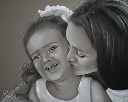 CUSTOM Hand Painted Charcoal Family Drawing, Couples Painting, Children,  Realistic Hand Drawn Original Art From Your Photo, Personalized